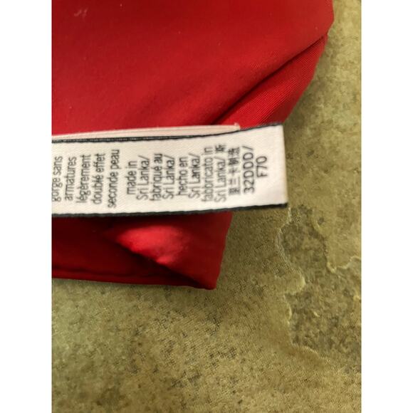 Victoria Secret Red Bra 32DDD Lacy Padded Hook Eye Sexy - Picture 4 of 8